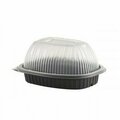 Anchor Packaging Large Vented Chicken Roaster Combo Pack Black Base Clear Lid, 100PK 4110001